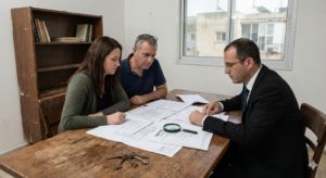 תמונה נוצרה על ידי AI אנשים יושבים סביב שולחן
